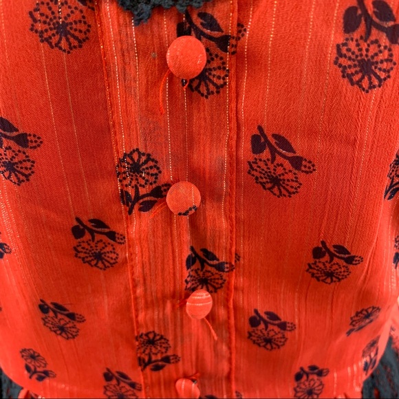 Modcloth Floral And Lace Boho Maxi Dress Size Small - Picture 6 of 14